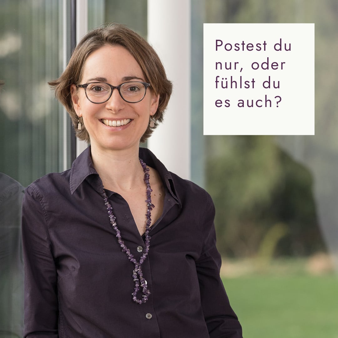 Postest du nur, oder fühlst du es auch?